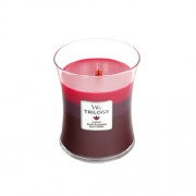 Medium Hourglass Trilogy Candle Sun Ripened Berries WoodWick Medium Hourglass Trilogy Candle Sun Ripened Berries WoodWick